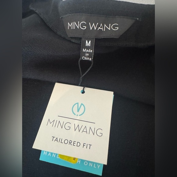 Ming Wang Lace Appliqué Panel Jacket Animal Print Career Tailored Fit NWT MED - Picture 11 of 11